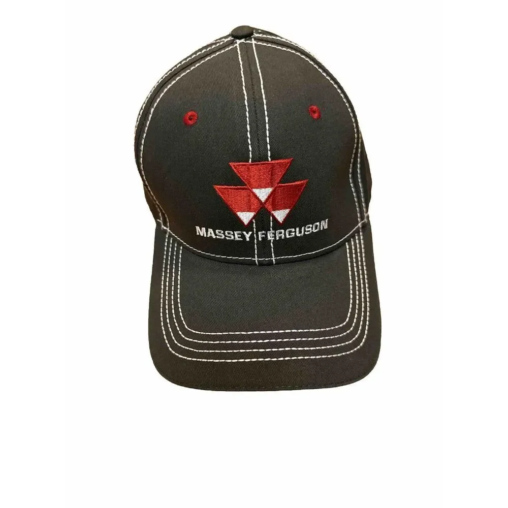 Massey‎ Ferguson Dark Grey All Season Hat, Embroidered & Adjustable