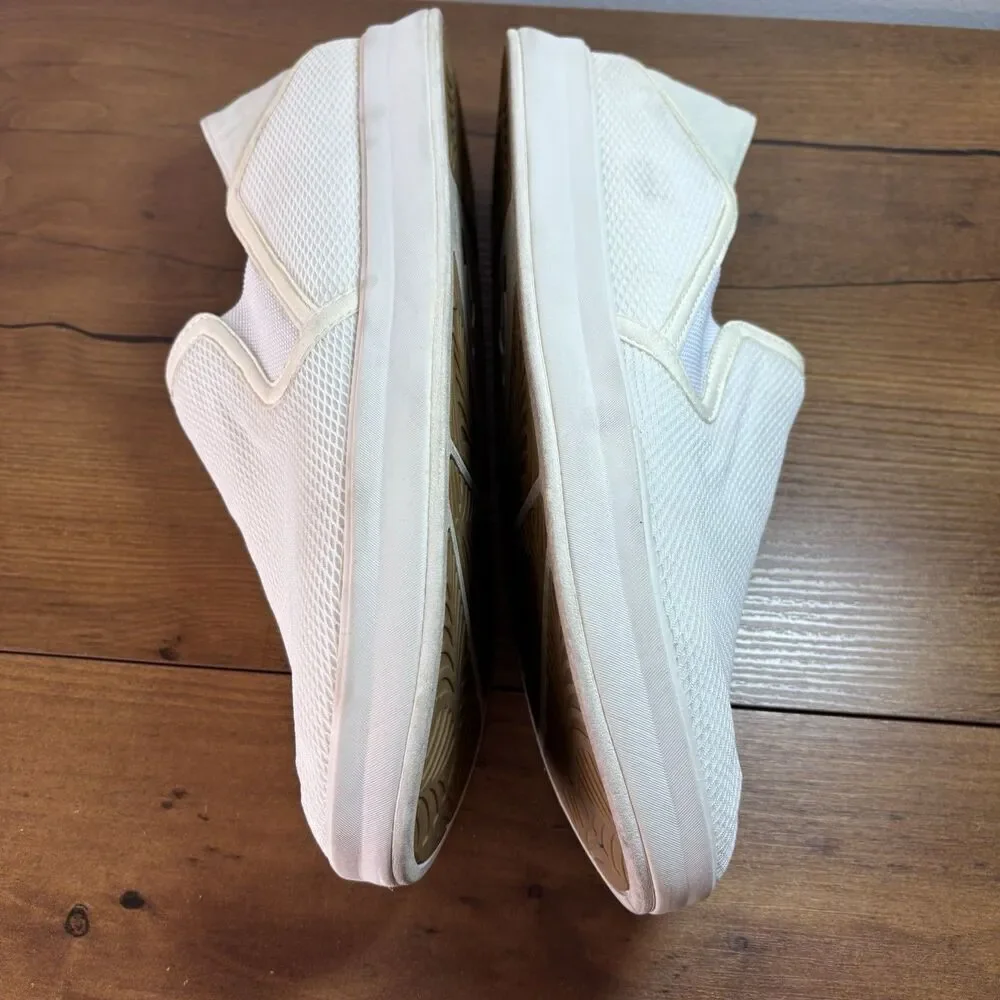 OluKai Ki'hele Women's Slip On Folding Heel Sneaker Shoe White Size 11