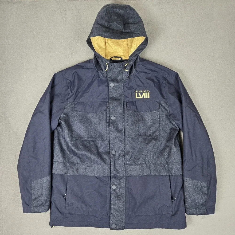 Super Bowl LVIII‎ Jacket Mens Medium Parka 2022 NFL Las Vegas Chiefs 49ers