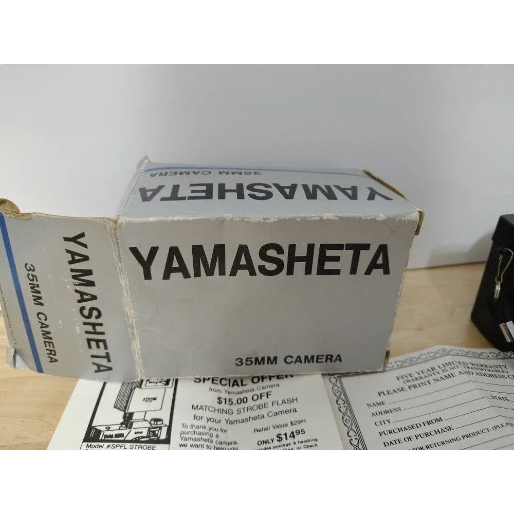 Yamasheta 35MM Camera # SPCAM3 Original Box And Warranty Card