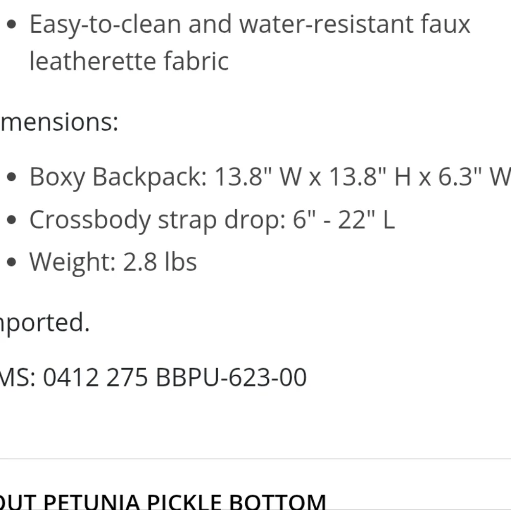 Petunia Pickle Bottom good used