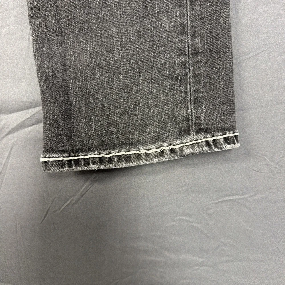 True Religion Ricky Jeans Size 28 Black Relaxed Straight
