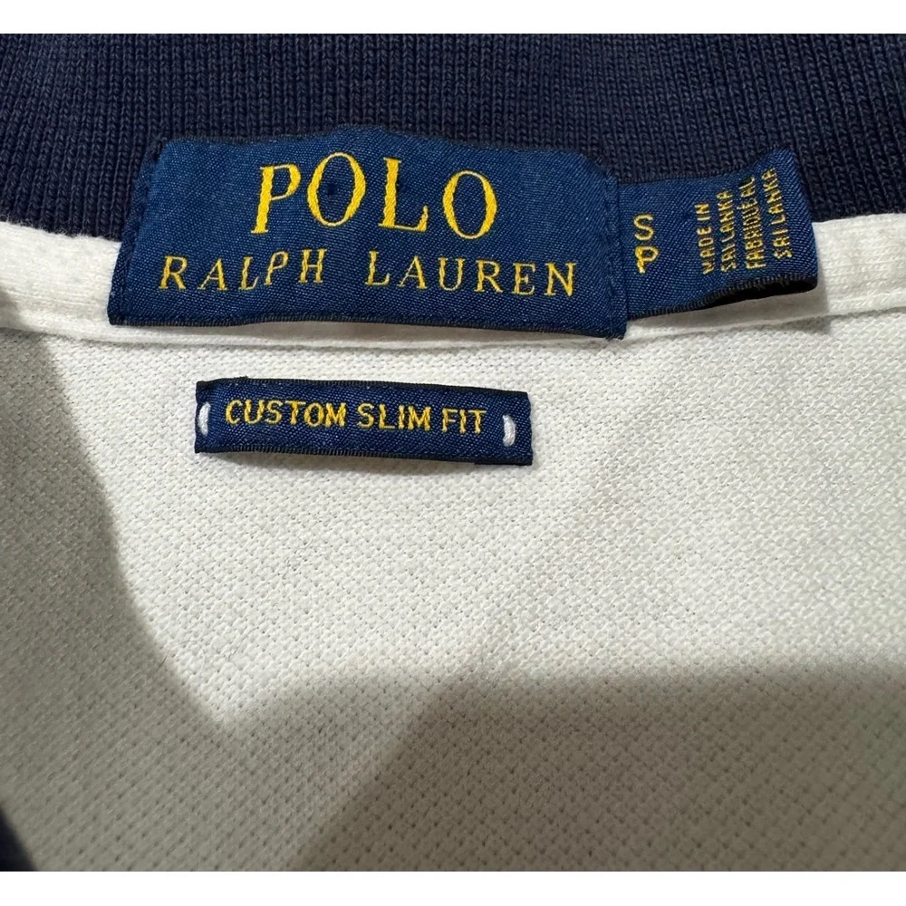 POLO RALPH LAUREN Men's Custom Slim Fit Big Pony Mesh Polo Shirt In White