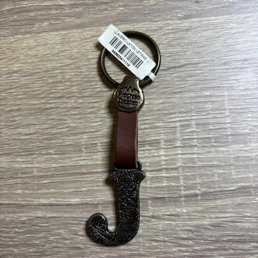 N/A brass keychain
