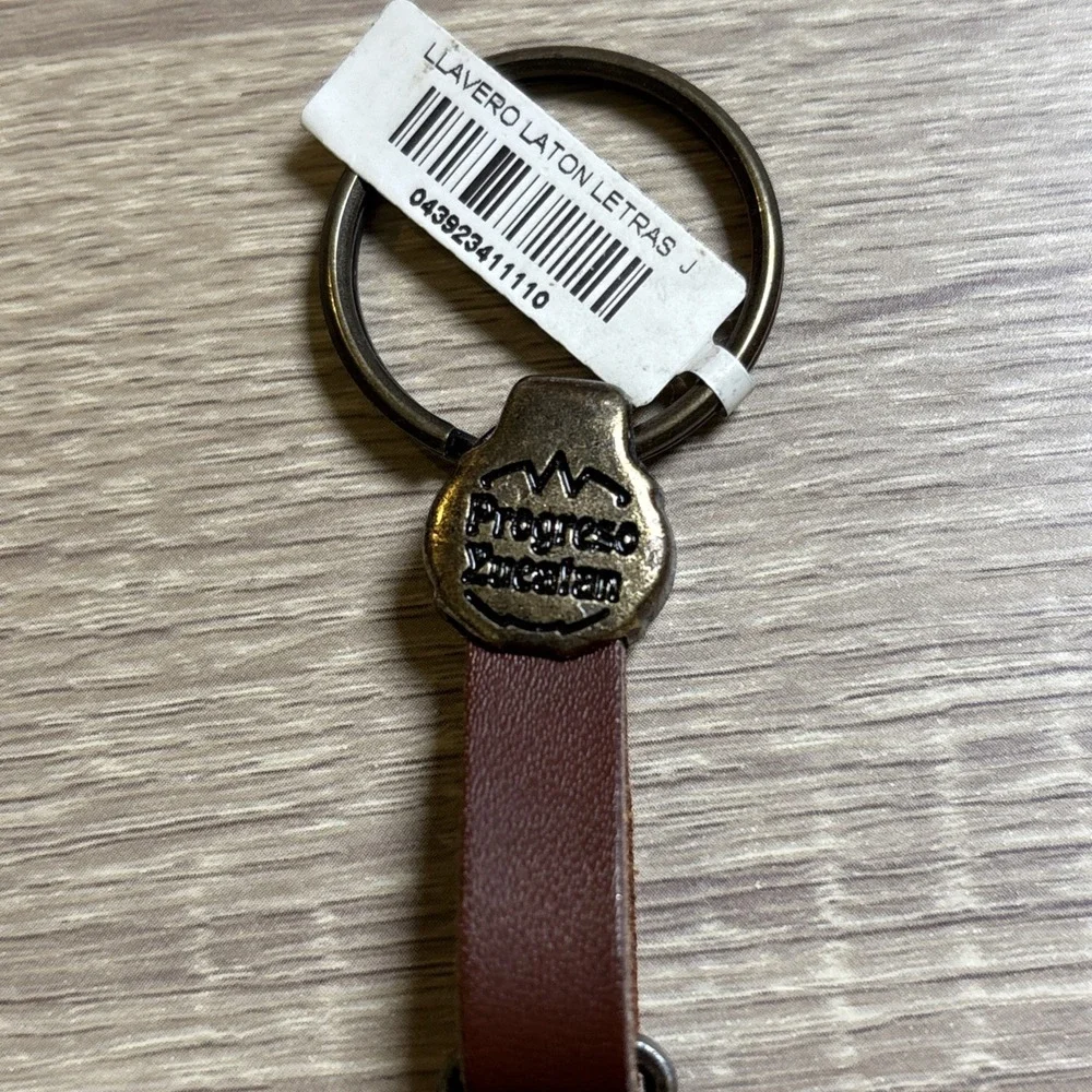 N/A brass keychain