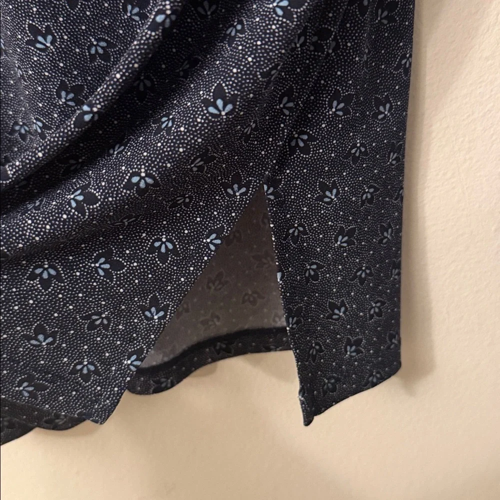 Michael Kors Dark Blue Patterned Blouse