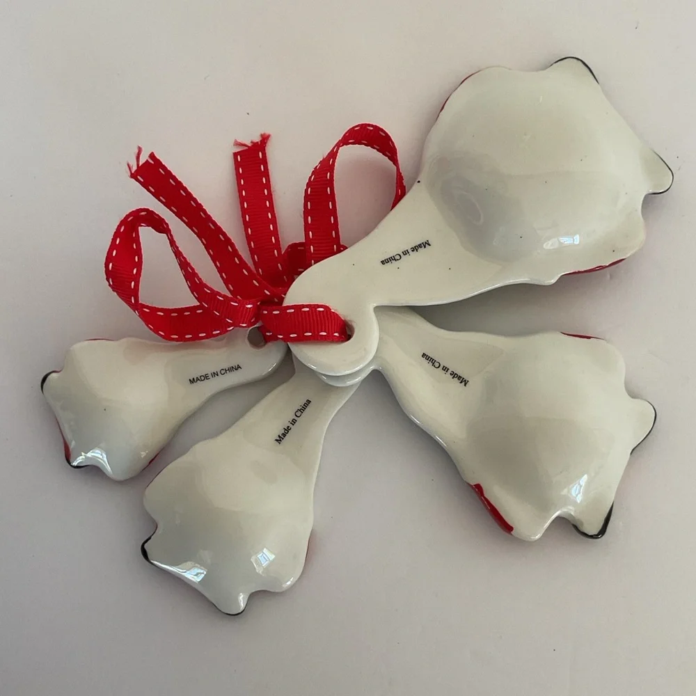 Christmas Gnomes ceramic Measuring spoons
