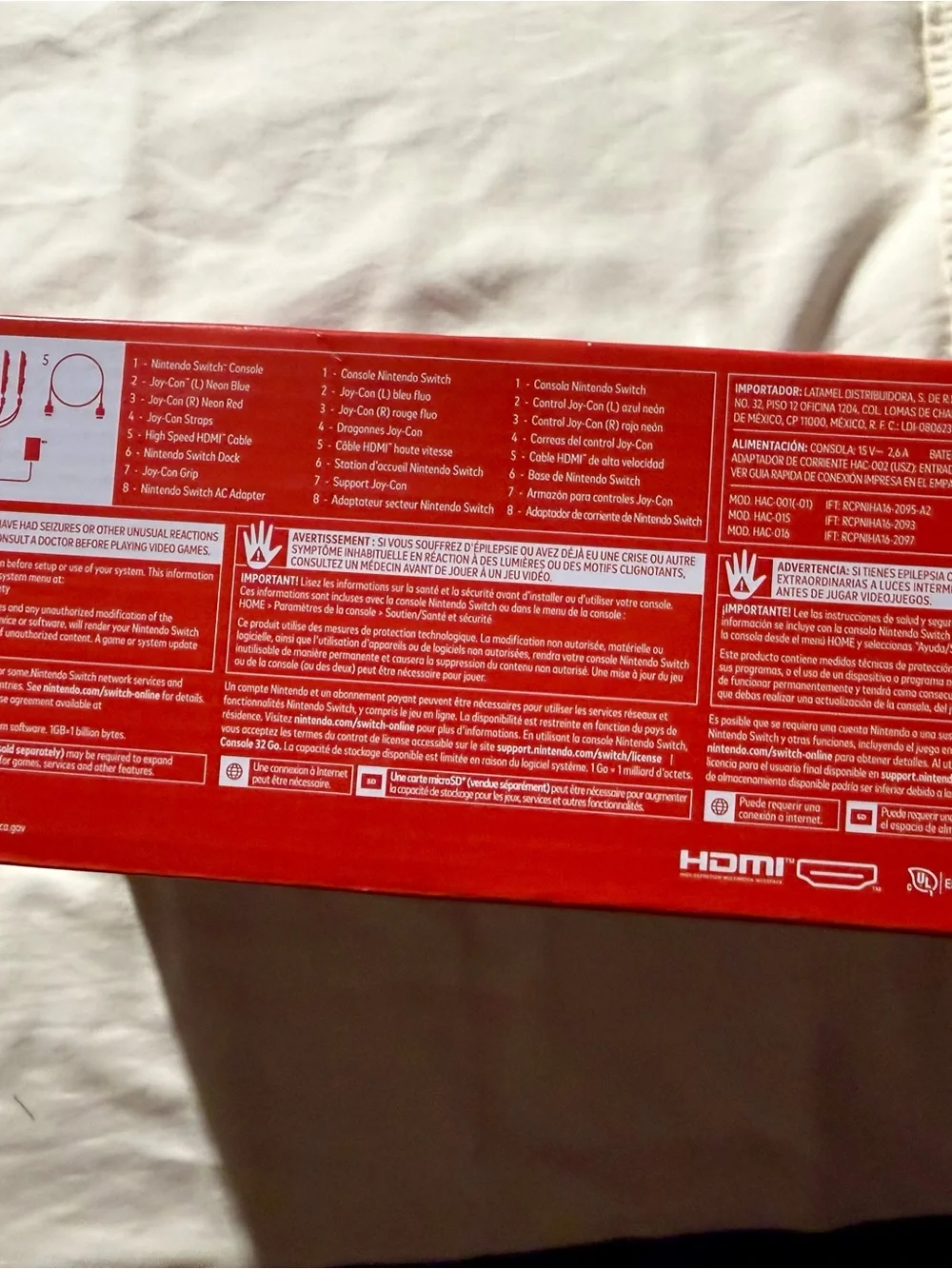 Nintendo official switch