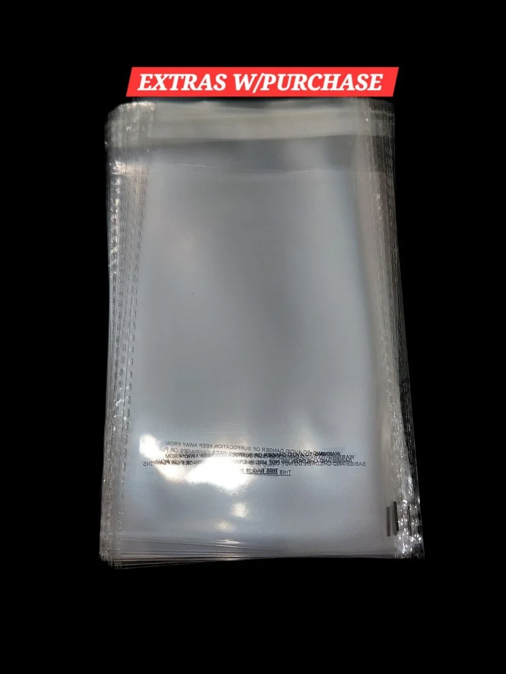 15ct. 4x6 Cellophane Resealable Bag With Suffocation Warning      🦋LAST ONE
