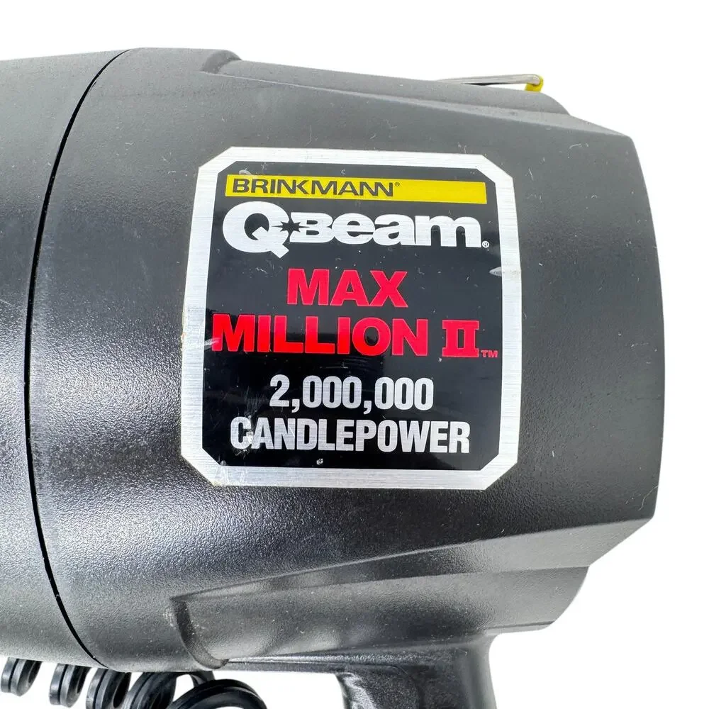 Brinkmann Qbeam‎ Max Million II 2 Million Maxpower Spotlight with 12V DC Adapter