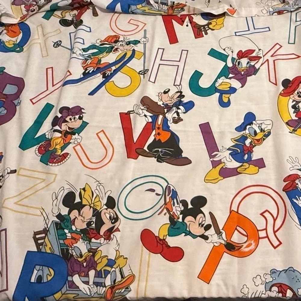 80s Disney Character‎ Storyboard Sheet | Pristine Vintage Cotton Blend