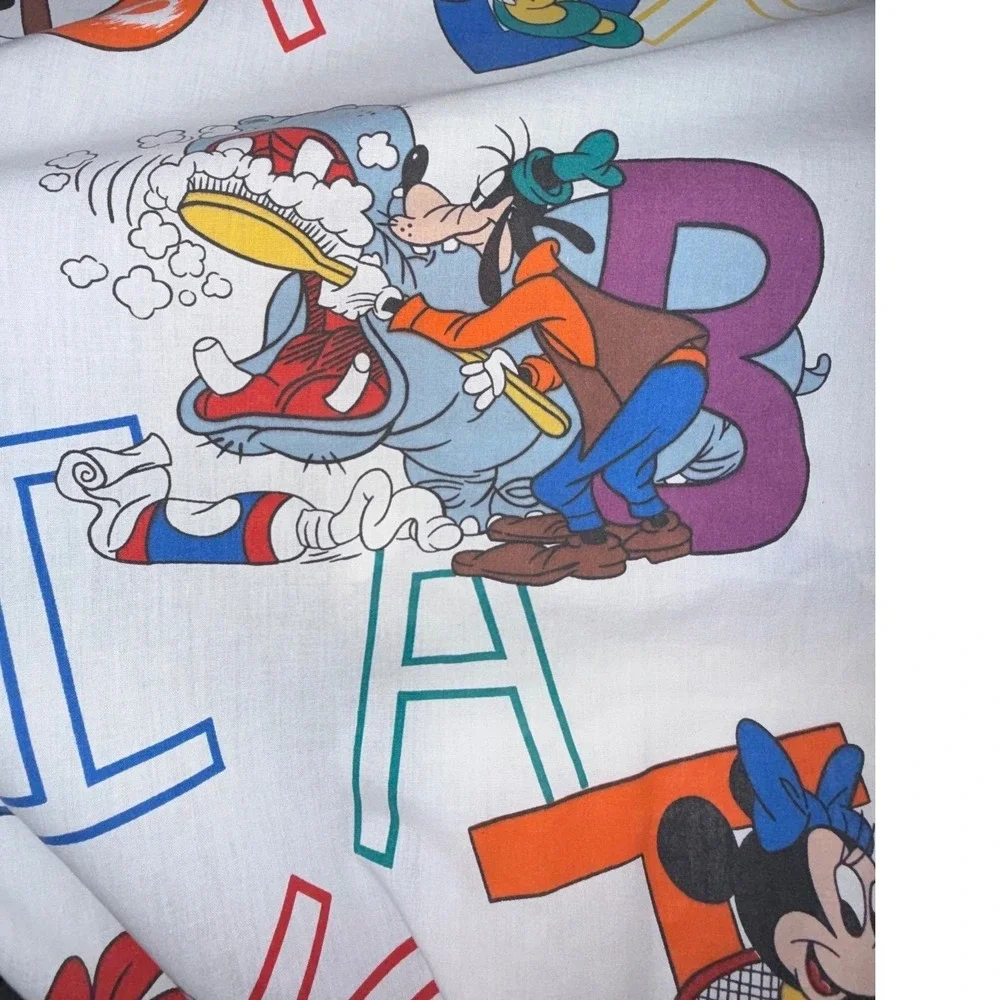 80s Disney Character‎ Storyboard Sheet | Pristine Vintage Cotton Blend