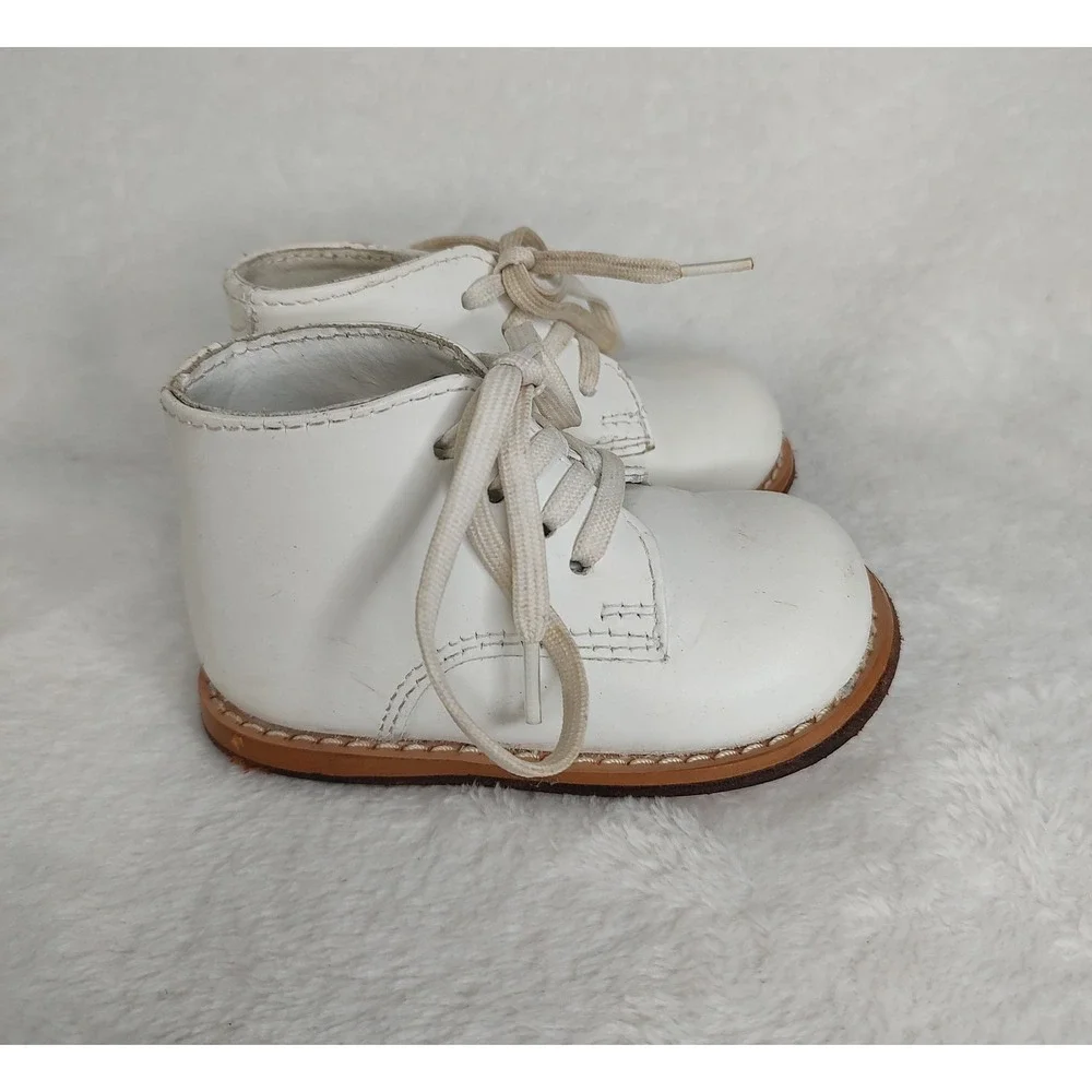 Josmo Walker Kids/Baby/Toddler Shoes All Leather White Size 4 Style‎ #8190