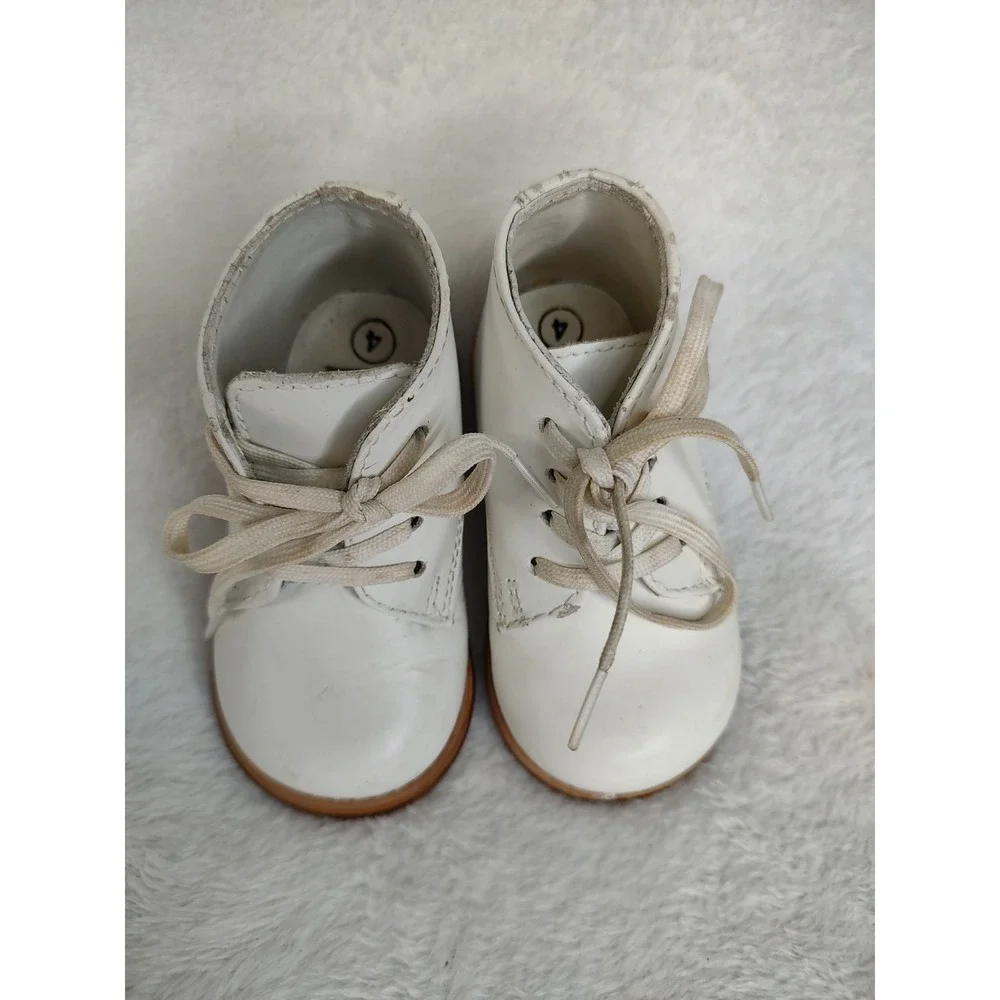Josmo Walker Kids/Baby/Toddler Shoes All Leather White Size 4 Style‎ #8190