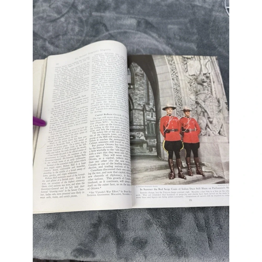 Vintage 1947 February‎ National Geographic Journal Magazine Paperback Book