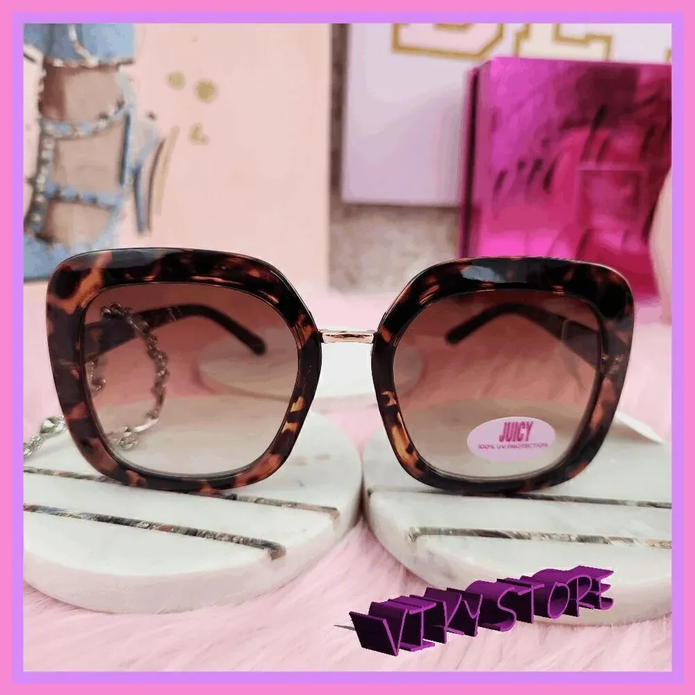 NWT 😍✨ {Juicy Couture} Oversized Animal Print Sunglasses – Bold & Stylish! ✨😍