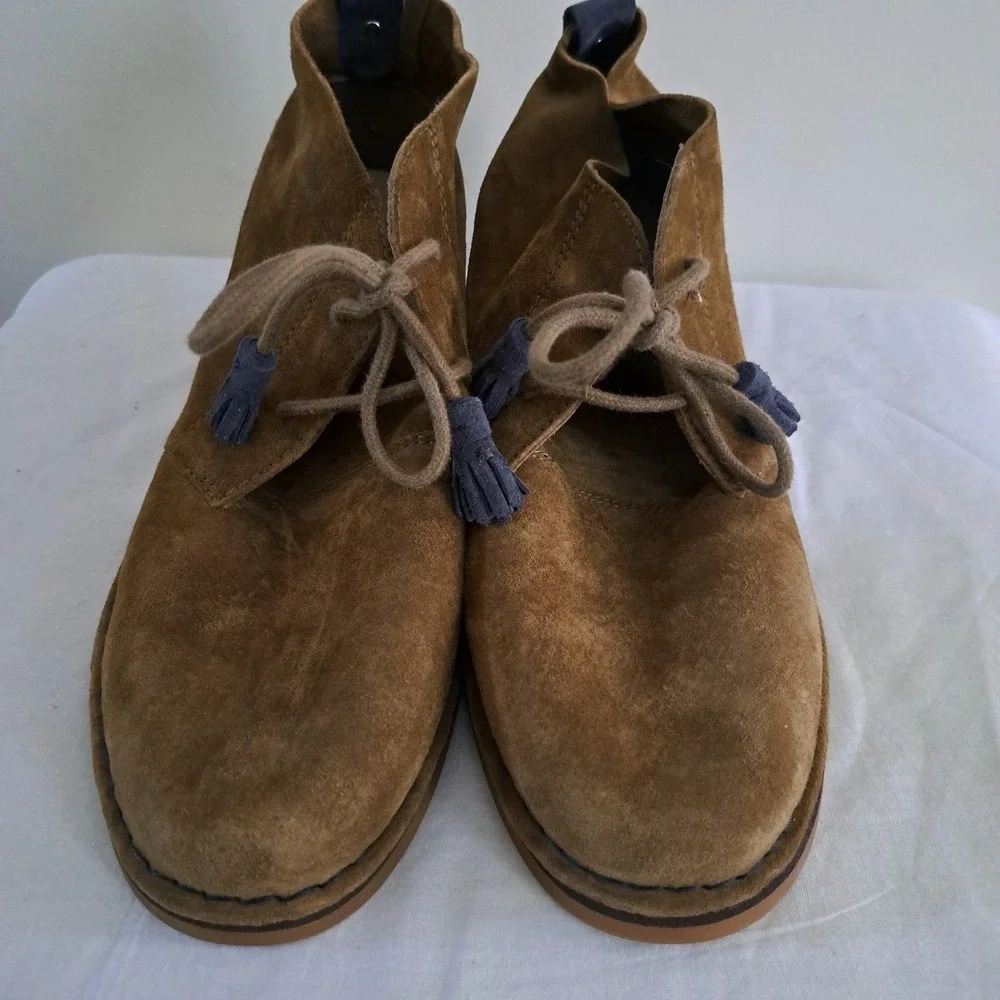 Hush Puppies Suede Desert Boots Brown Tassel Lace Up Ankle Boots Mens‎ 9