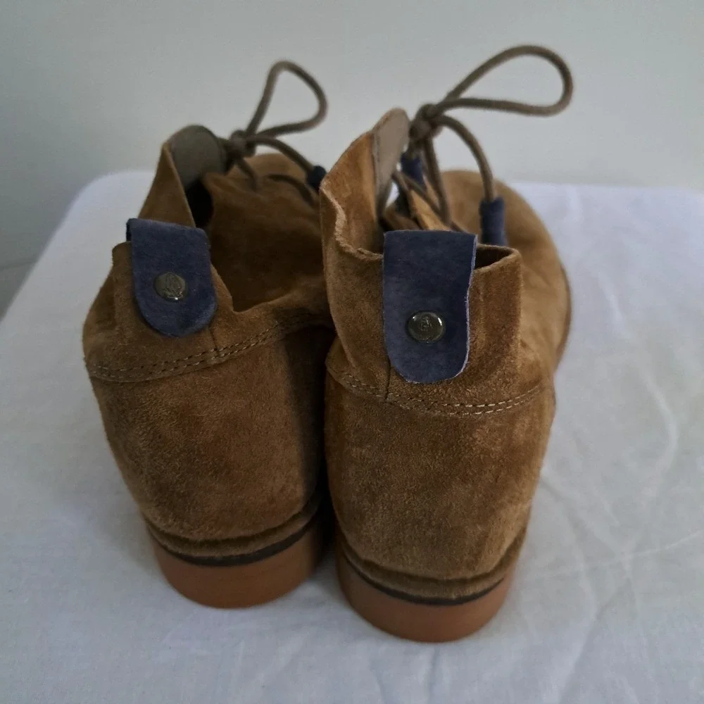 Hush Puppies Suede Desert Boots Brown Tassel Lace Up Ankle Boots Mens‎ 9
