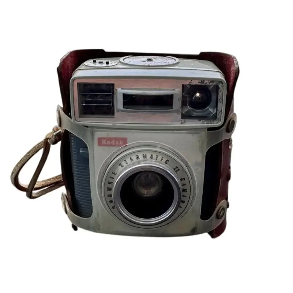 Vintage Kodak Brownie Starmatic II Camera Burgundy Mid Century Film Camera