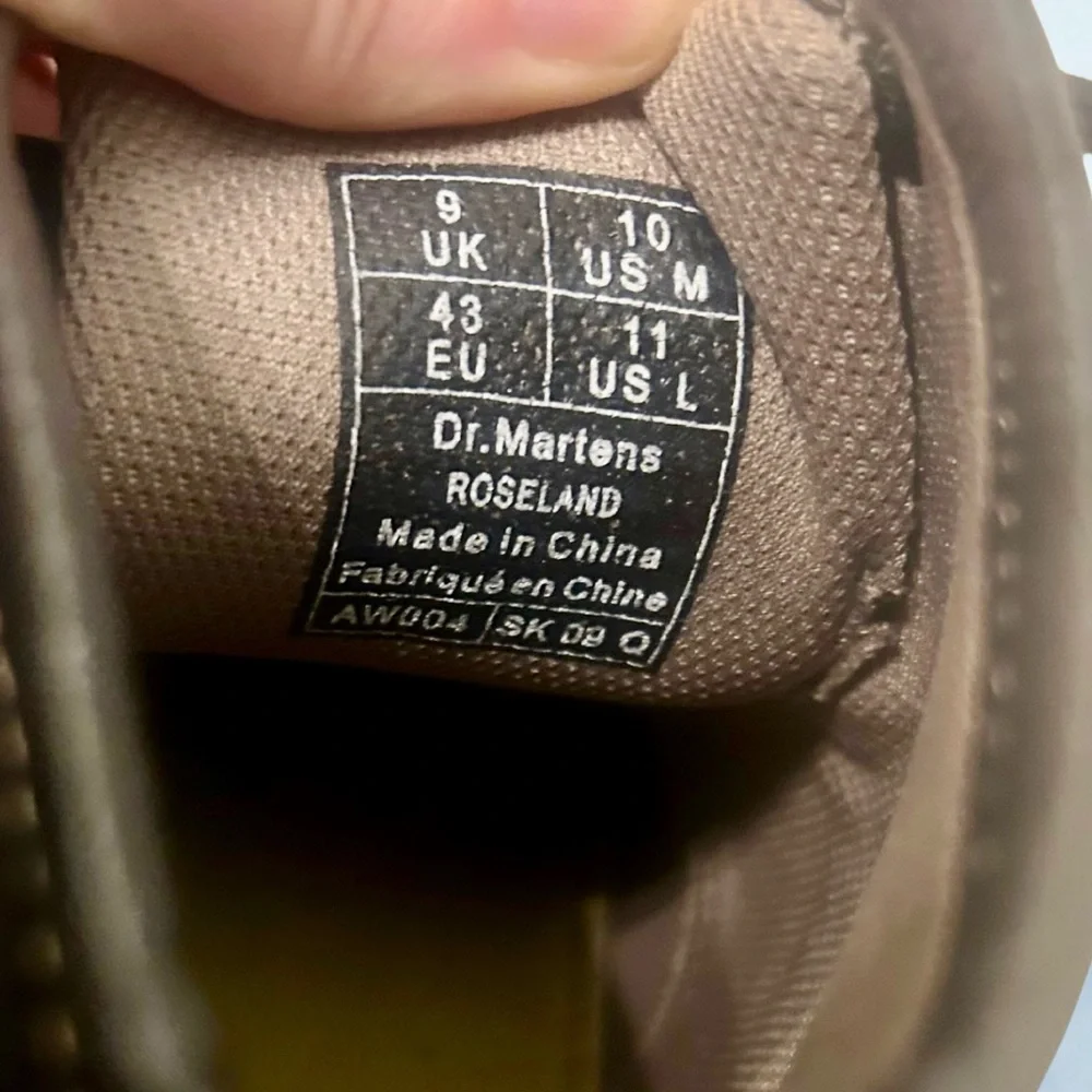 Dr. Martens finish stitching