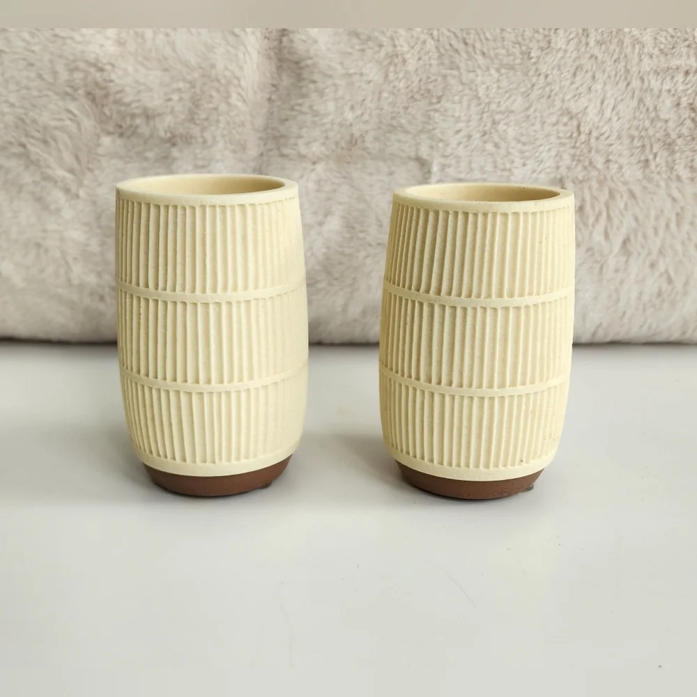 Tumblers Set Of 2 Roselli Trading Company Navajo Ceramic MSRP $95.00