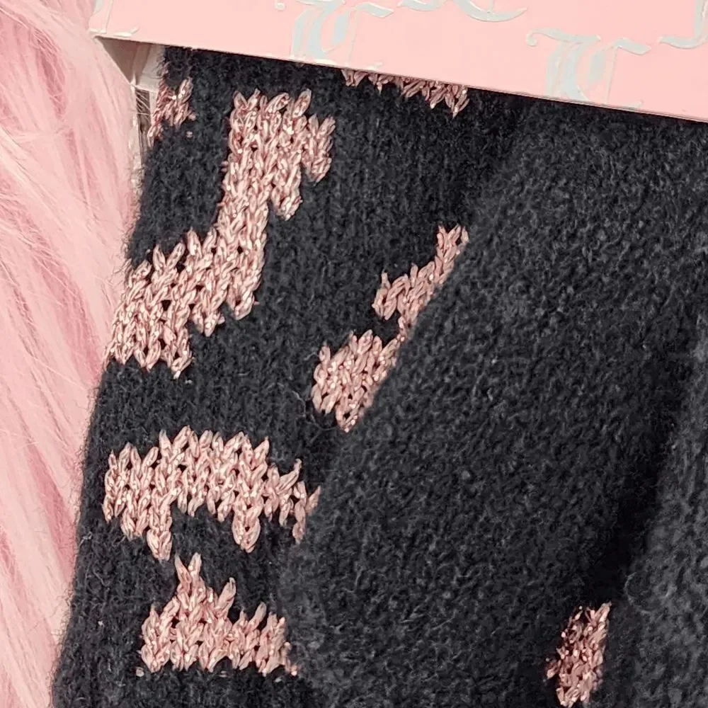 NWT {Juicy Couture} 2 Pieces Gift Set Knit Hat and Magic Gloves NWT