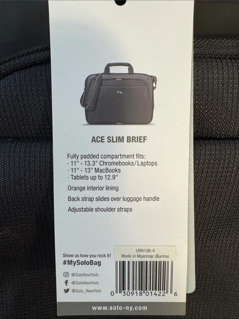 Solo New York pockets laptop