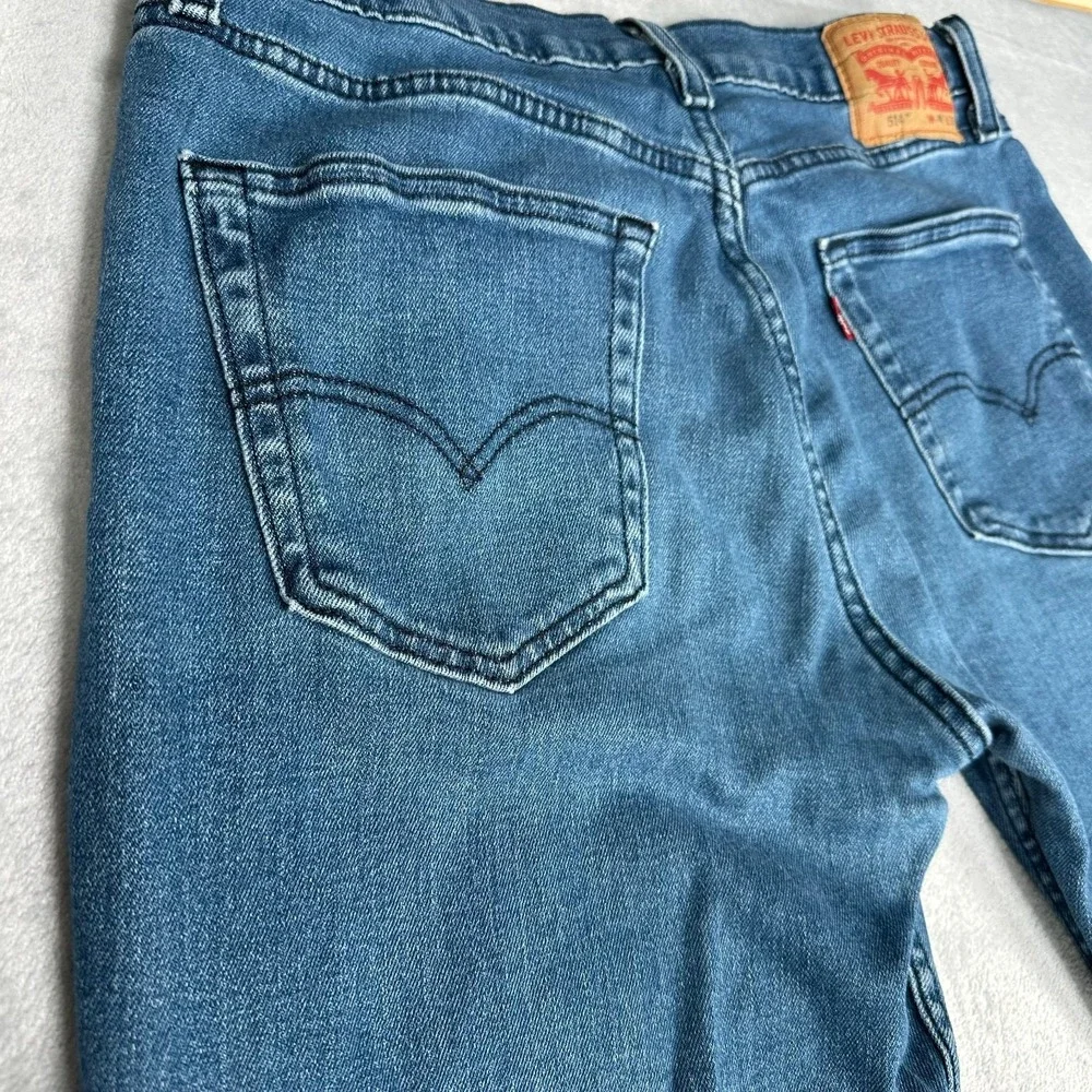 Levi's 514 Jeans Men's Size 34x32 Medium Wash Denim Straight Leg Cowboy