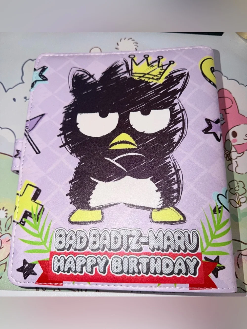 🦇NWOT Bad Badtz-Maru 6 ring Binder