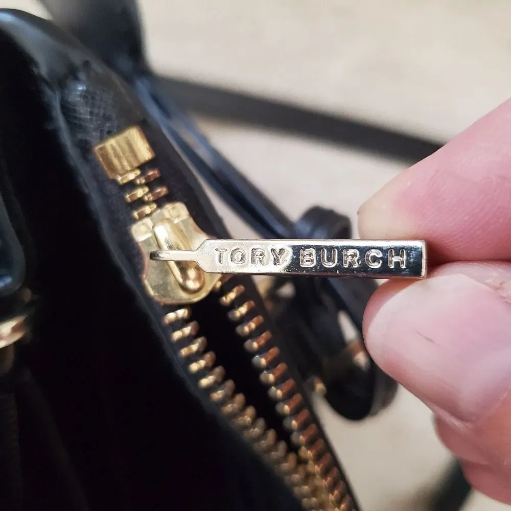 Tory Burch HFA031 Crossbody Bag Black Leather