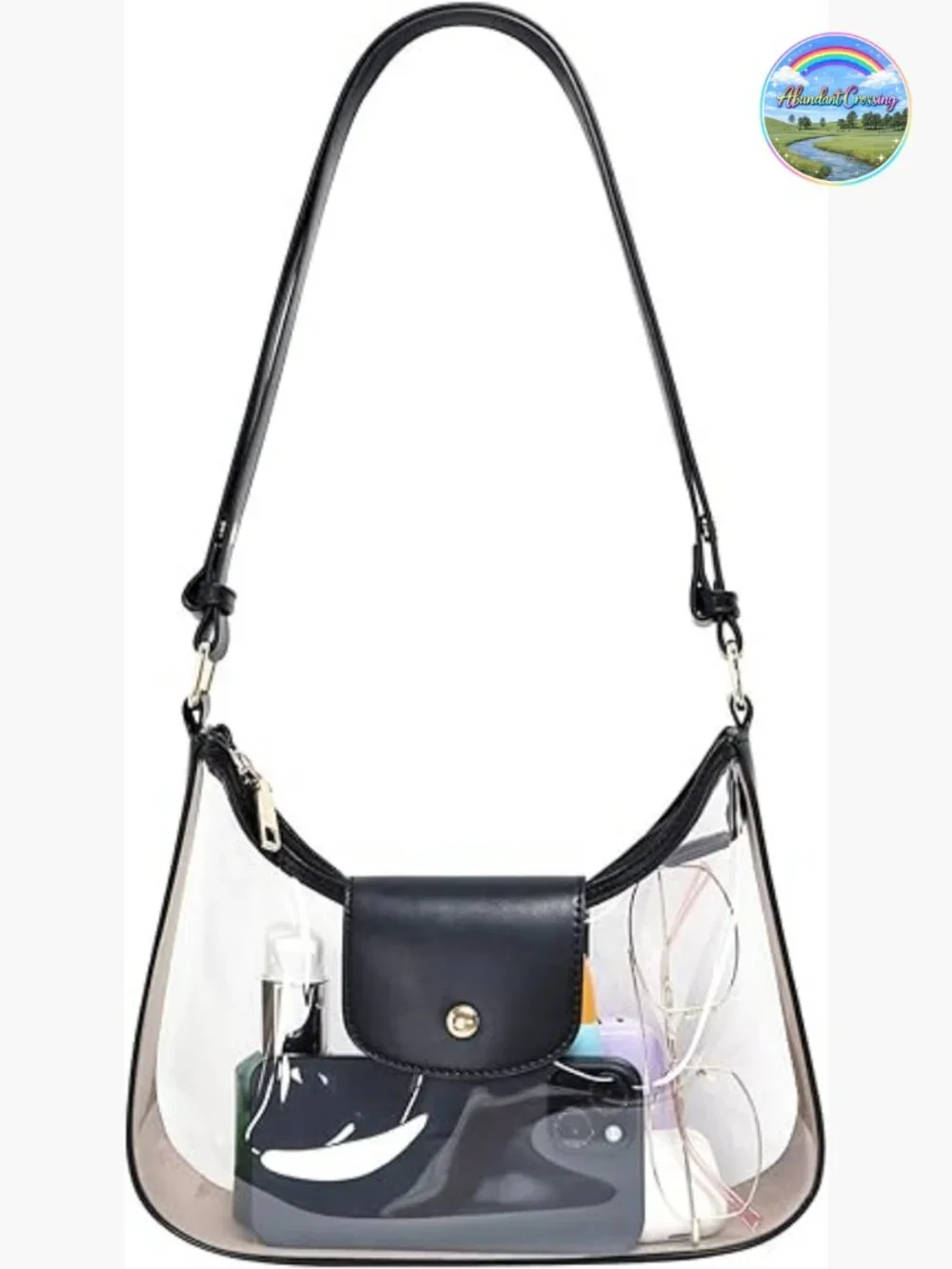 Vegan Leather Hobo Purse Crossbody Bag with Adjustable Strap Lightweight Handbag