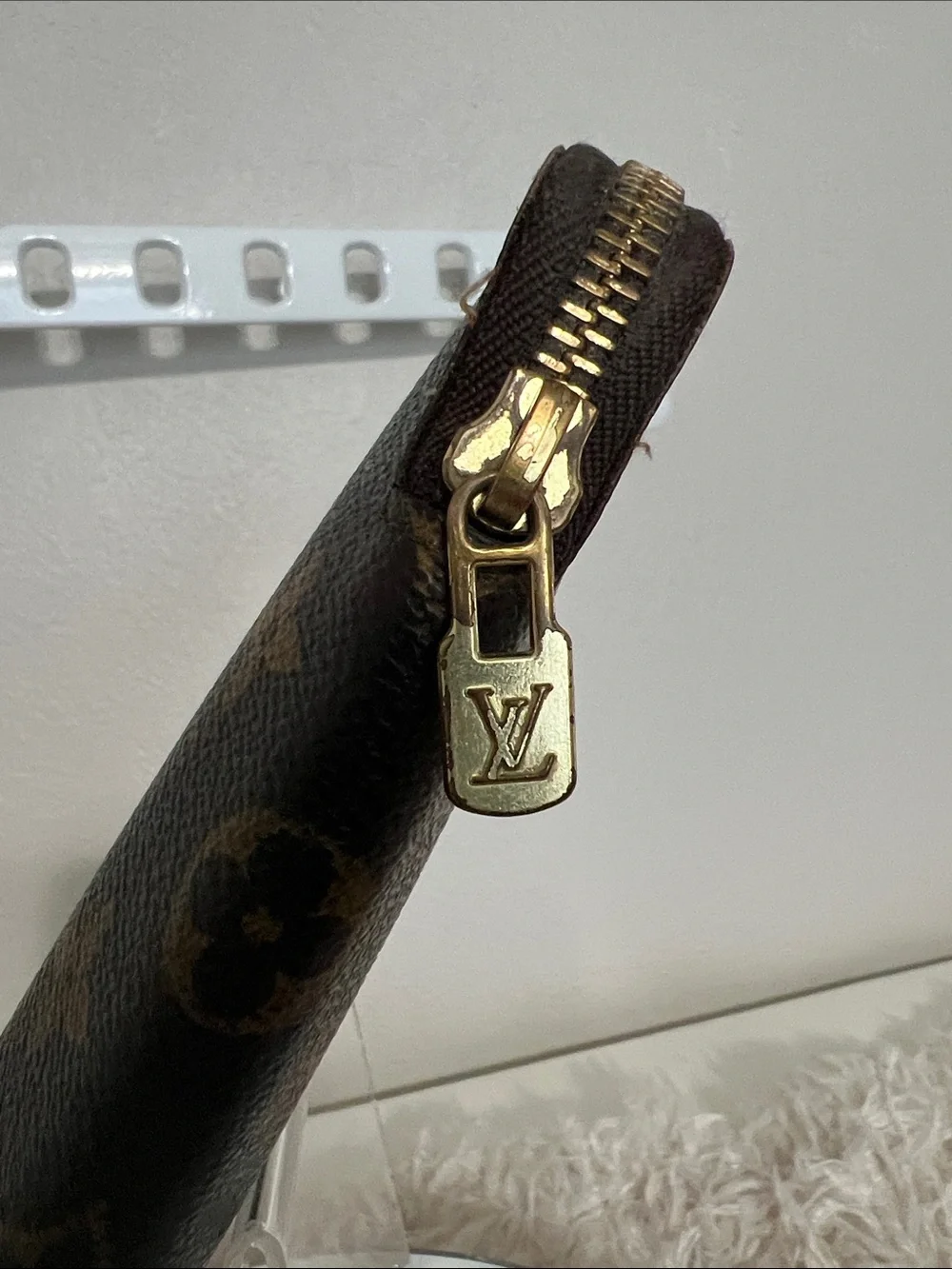 Louis Vuitton had signs print