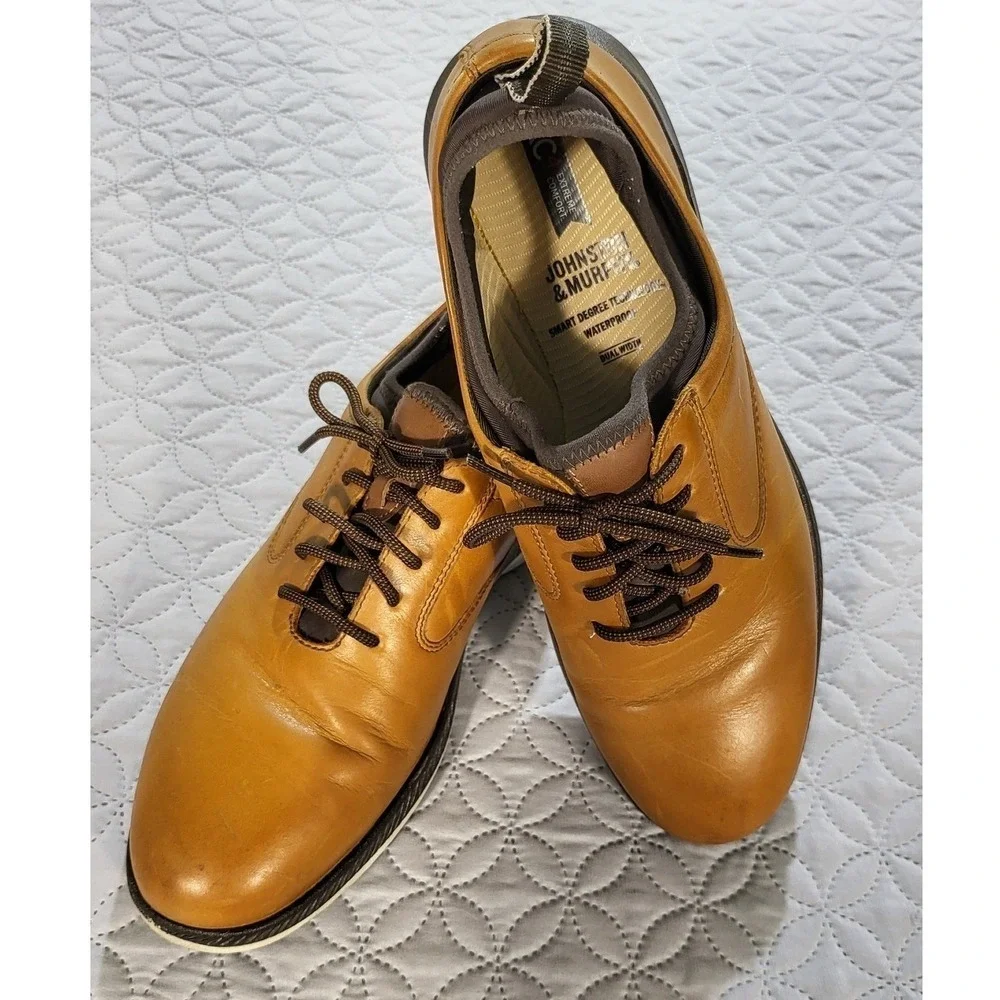 Johnston & Murphy Waterproof Leather Oxfords Smart Degree Technology
