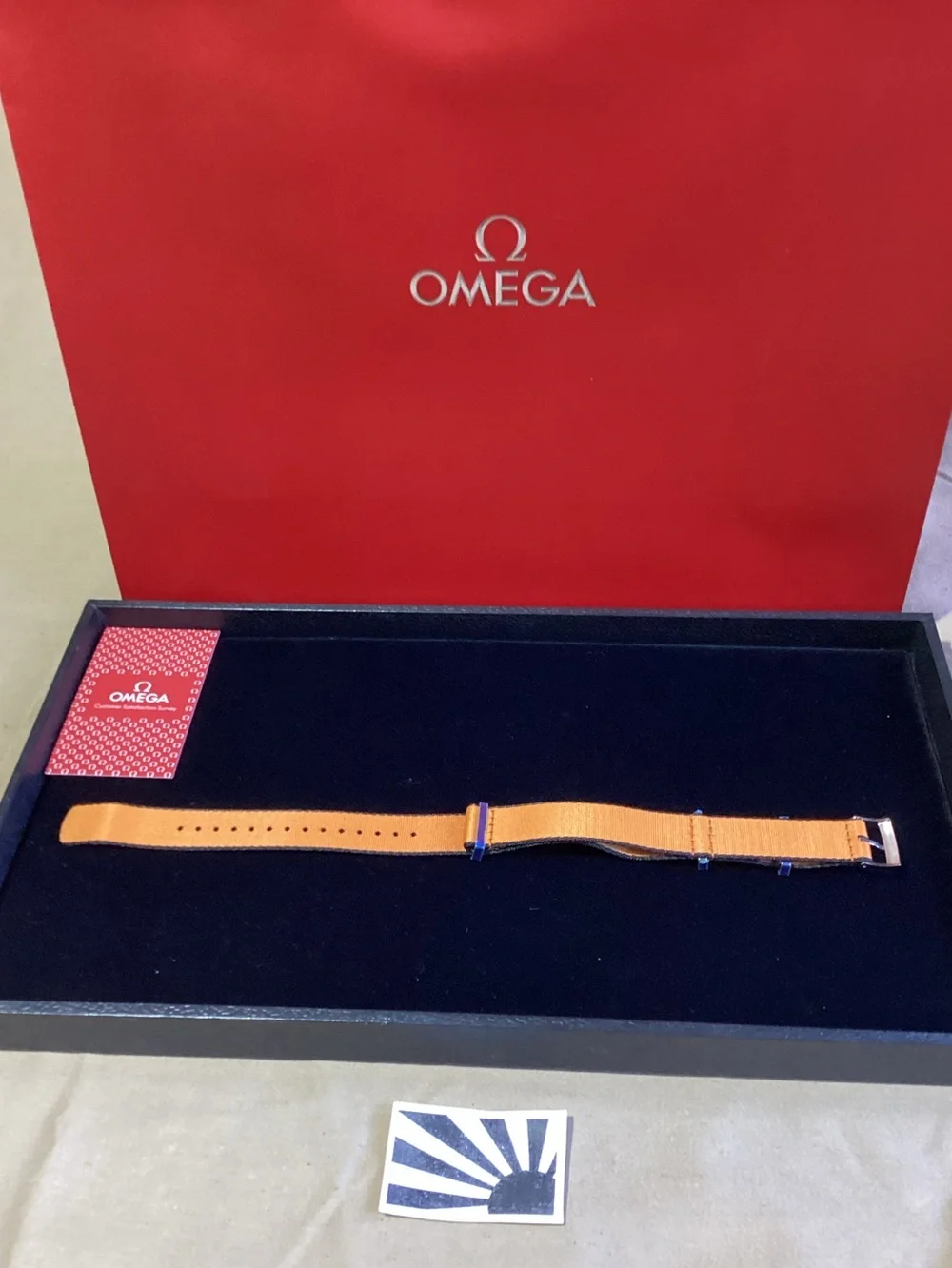 Omega orange nylon