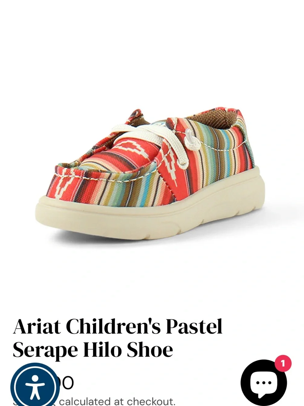 Ariat colorful serape