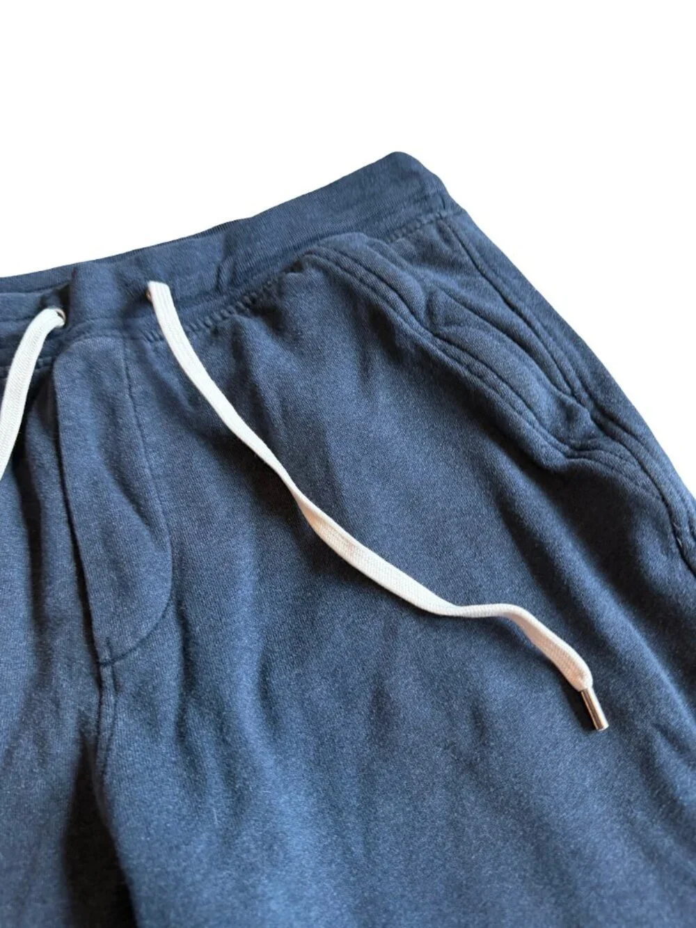 J. Crew Jeans Navy Blue Jogger Sweatpants Drawstring Waist Athleisure Size Large