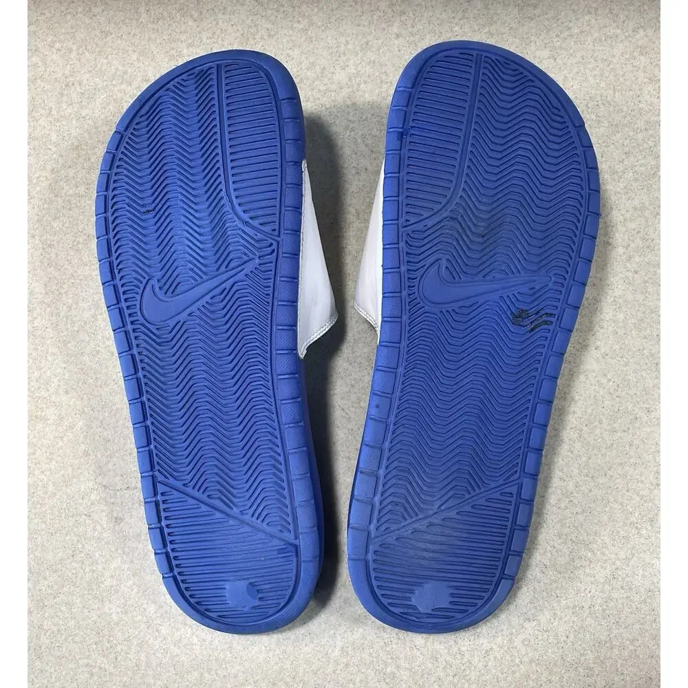 Nike Benassi JDI Slides Men’s Size 11 Royal/White/Red -Summer Sandals 343880-410