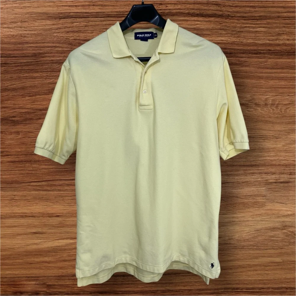 Polo Golf Ralph Lauren Men’s Yellow 100% Cotton Polo. XL.