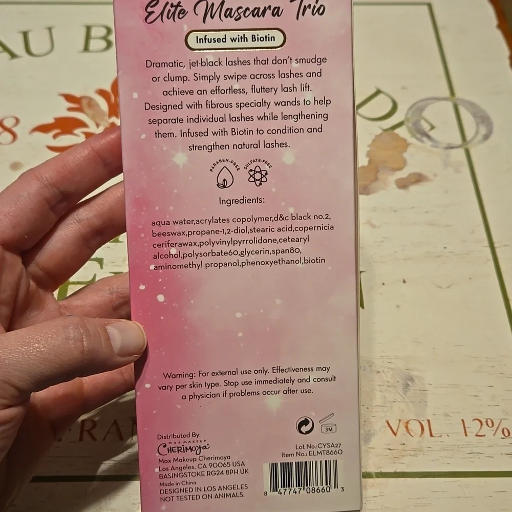 Cherimoya Elite Mascara Trio - Black - Lengthening, Volumizing, Wispy