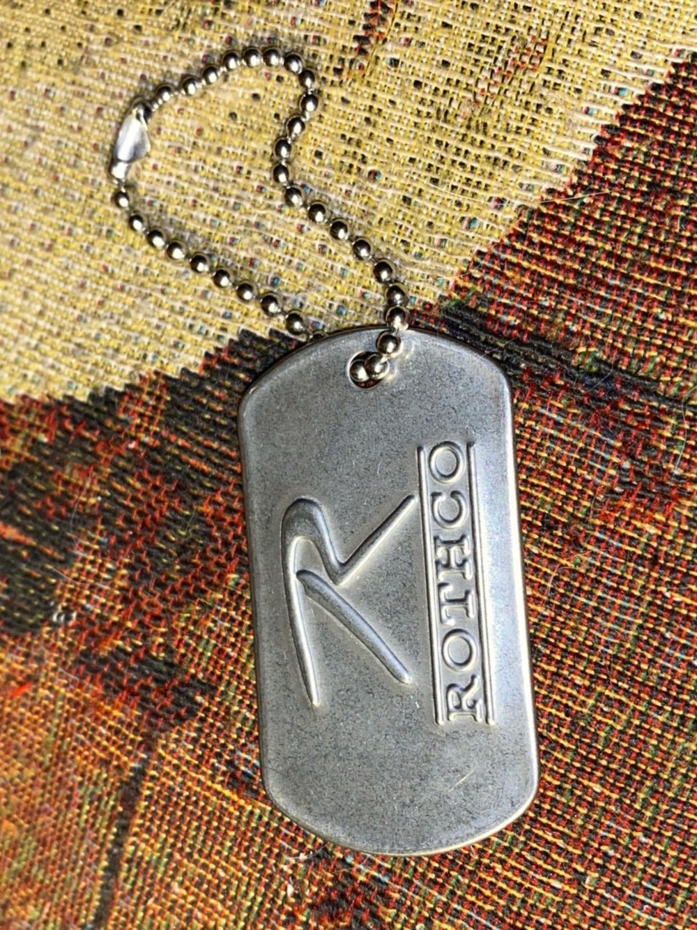 ROTHCO  Logo Token Military Dog Tag Survival Signal Mirror Advertising keychain