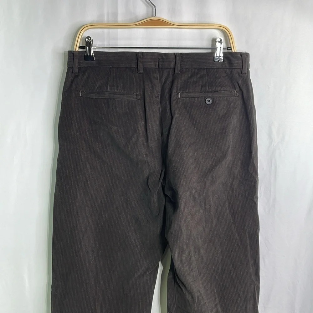 Banana republic dress Chino, super soft, dark brown pinstripe brushed cotton
