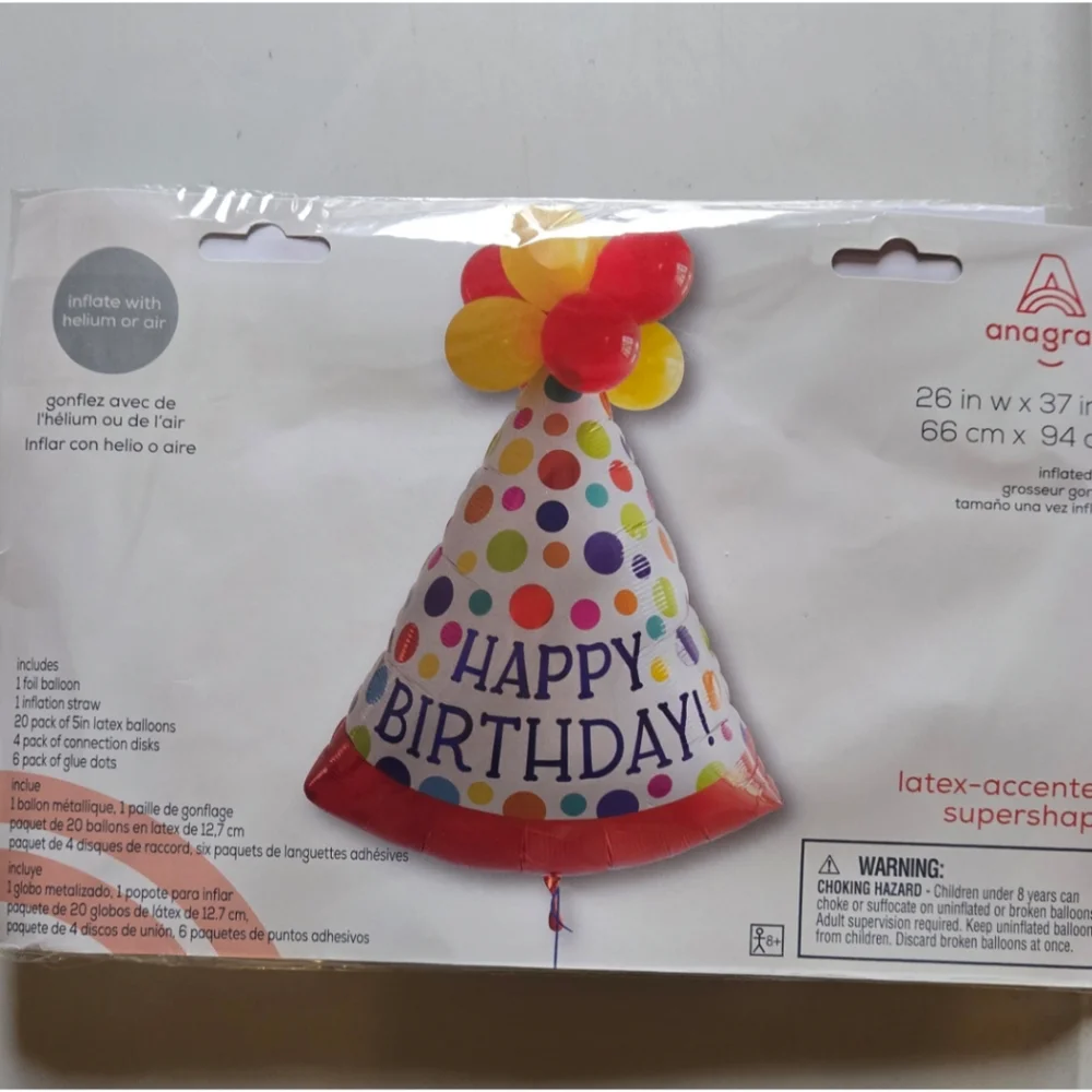 Happy Birthday  Hat Balloon