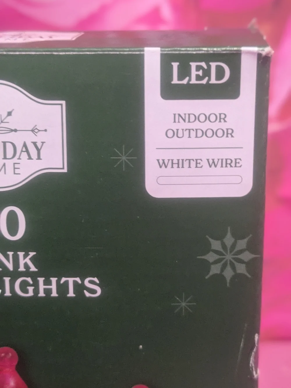 Holiday Time Pink Mini LED String Lights - 50 Count