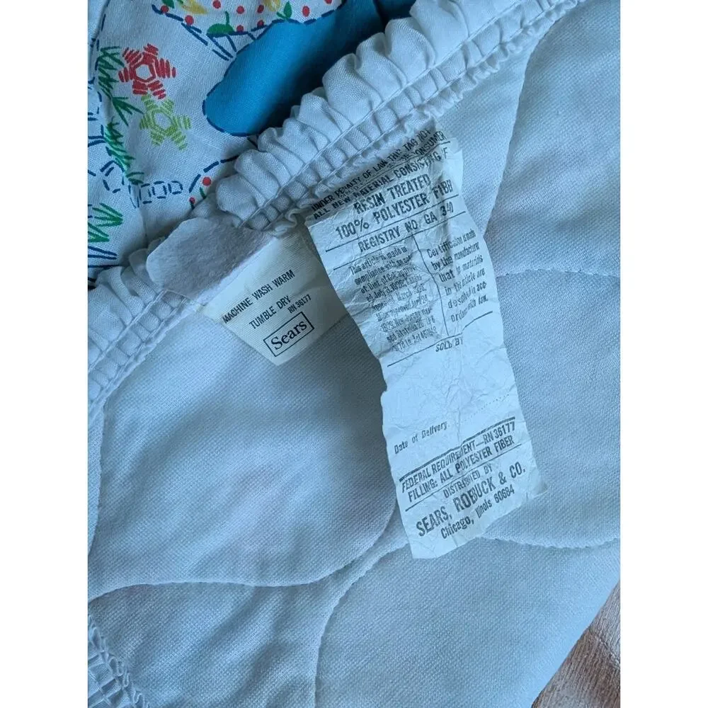 Sears blanket 80s baby