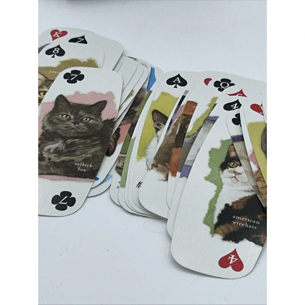 2010 Umbra Meow 52 Cat Breed Illustrated Playing Cards Unused