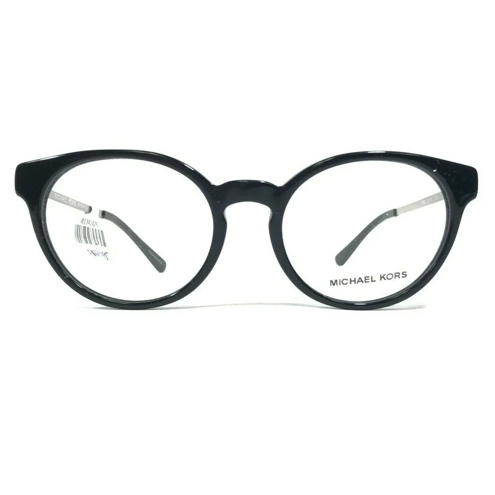 Michael Kors Eyeglasses Frames MK4048 Kea 3163 Black Silver Round 51-19-135