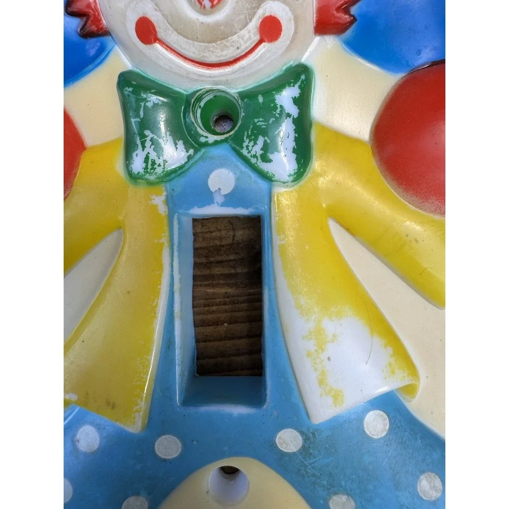 Vintage 1975 Nursery Originals Clown Light Switch Plate Cover Hong Kong
