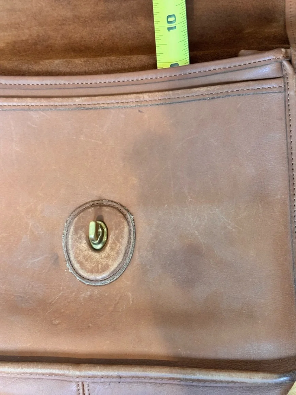 VTG COACH Rare Crossbody Leather Messenger Bag - Brown