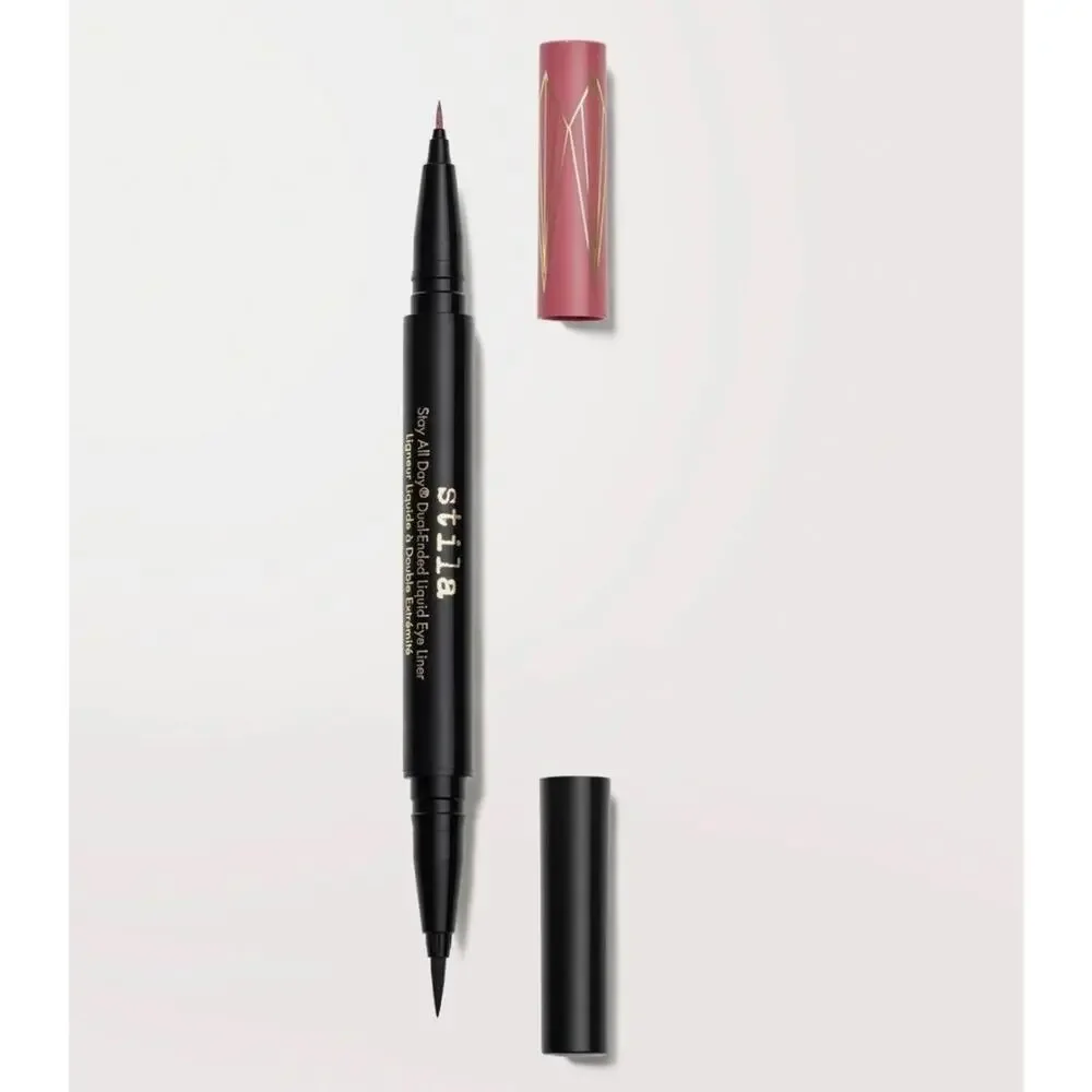 Stila Stay All Day Dual-Ended Waterproof Liquid Eye Liner Rum Punch Intense Blk