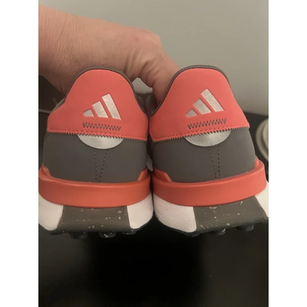 NEW Adidas Men's S2G 24 Spikeless Waterproof Golf Shoes, Gray/Pink Sz 13 NWT